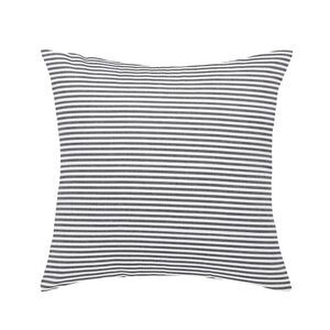 Woven Striped Throw Pillow Covers Square Farmhouse Cushion Covers 18" x 18"